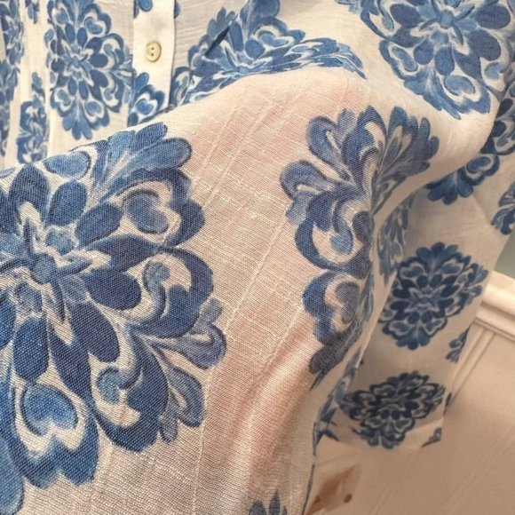 NANETTE NANETTE LEPORE Printed Tunic Blue - Picture 9 of 10